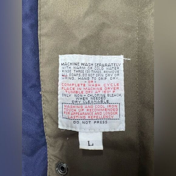London Fog Vintage Flyer's Cold Weather Jacket - Olive Size L Lined - Picture 9 of 15